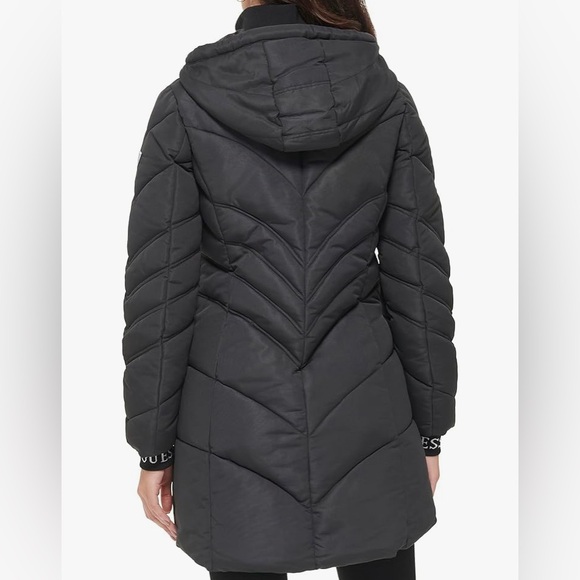 HP! Guess Mid Weight Quilted Puffer Jacket - Picture 6 of 9